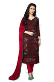 Gosriki Women'S Cotton Dress Material (Sanah 1255_Dark Maroon_Free Size),Dark Maroon,,B07R9974H9