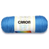 Caron Simply Soft Party Solids Yarn, Gauge 4 Medium Worsted, 6 oz Cobalt Blue