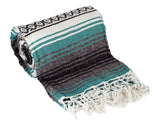 Roger Enterprises Green Large Authentic Falsa Mexican Yoga Meditaion Blanket 7'/5' Southwest Rug Throw