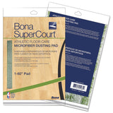 Bona SuperCourt Athletic Floor Care Microfiber Dusting Pad 60inch Green (BNAAX0003500)