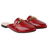 Shoetopia Women And Girls Maroon Flat Sandal Mules,Maroon,8,B09WKFNHKX