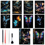 Georgie Porgy Scratch Paper Art Set for Kids Adults Magic Rainbow Painting Boards for DIY Arts and Crafts Kits Christmas Birthda