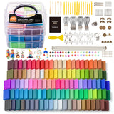 Shuttle Art 112 Colors Polymer Clay Kit with 20 Clay Tools, 16 Kinds of Accessories, Non-Toxic, Non-Sticky, Ideal DIY Art Craft