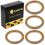 Caltric Muffler Pipe Gaskets Compatible with Yamaha R6 YZF-R6 Yzfr6 2006 2008 2009 2011 2012 2013-2020