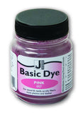 Jacquard Basic Dye .5oz - Pink - The Perfect Solution for Hard to Dye Materials - Wood - Reeds - Straw - Paper - Leather - Hemp