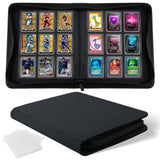 WITHYU Toploader Binder 9 Pocket for 3x4 Rigid Cards, Holds 360 Pockets with 20 Toploaders Included, Trading Card Binder Album f