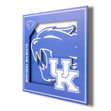 YouTheFan NCAA Kentucky Wildcats 3D Logo Series Wall Art - 12x12