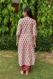 Gosriki Women'S Cotton Blend Straight Printed Kurta With Pant & Dupatta (White-Bone-Gs_Xl_White_X-Large),White,,B0BWFLTX65