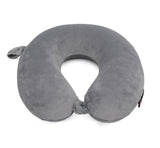 Gforce Imported Memory Foam Travel Neck Pillow (Grey)