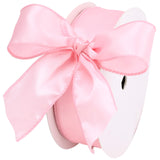 LIZLOVESS Pink Satin Wired Ribbon 1.5 Inch, Wire Edge Ribbon for Gift Wrapping, 4th of July, Baby Shower, Wedding Decor, Christm