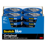 Scotch Painters Tape Original MultiSurface Painters Tape, 1.41 Inches x 60 Yards, 16 Rolls, Blue, Tape Protects Surfaces and