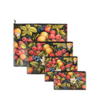 Premsons Leatherette Fruit Print Pouch Set Of 4 (1Xl, 1L, 1M, 1S)