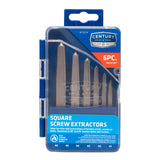 Century Drill & Tool 73214 Square Flute Screw Extractor Set, 1 #6