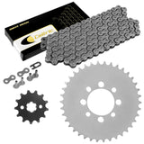 Caltric Drive Chain & Sprockets Compatible with Kawasaki KLX110 2010-2024 / KLX110L 2010-2024