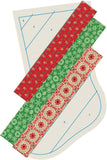 June Tailor Quilt As You Go Holiday Striped Stocking -- 1/Pack, Off White