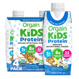 Orgain Organic Kids Nutritional Protein Shake, Vanilla, Healthy Kids Snacks, 8g Dairy Protein, 3g Fiber, 22 Vitamins & Minerals,