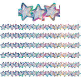 Iridescent Stars Die-Cut Border Trim, 35 Feet Per Pack, 6 Packs