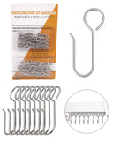 Metal Curtain Hooks for Drapes 100 Pack Drapery Hooks Curtain Track Hooks Hanger S Hooks Stainless Steel Hardware Hooks Small