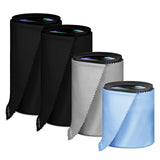 Eco-Fused Camera Lens Pouches - Microfiber Lens Cloth Bag - 4 Pack - Soft Camera Wraps for Multi-Sized Lenses and Accessories -
