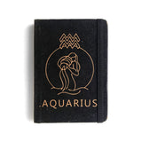 Mooch Zodiac Sign Aquarius 120 Gsm Paper Diary | Brown Paper (Khaki) | Handcrafted Diary With Elastic Closure | Gift For Women |