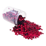 Mandala Crafts 20000 Burgundy Sequins for Crafts - 6mm Paillettes for Sewing - Round Spangles With Holes Loose Cup Sequins for C