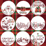 12?Christmas Stencils for Painting on Wood Merry Christmas Stencils for Crafts Reusable Holiday Stencil Drawing Templates for Do