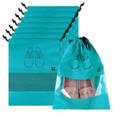 Urbane Home Pack Of 8 Shoe Bags | Shoe Bags For Travel | NonWoven Shoe Storage Bags | Storage Organizers Set | Shoe Cover With