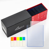 Quiver Time 100 Clear 3x4 Top Loaders for Cards - Durable 35pt Toploader Hard Plastic Card Sleeves for Sports Cards, Baseball Ca