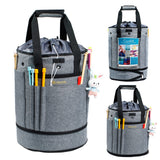 MYBAGZING Expandable Crochet Bag Organizer - Yarn Storage Tote, Holder for Crocheting, Accessories, Drawstring Closure