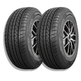 Set of 2 (Two) Travelstar UN99 All Season 205/60R16 92H All Season Radial Passenger Car Tire 205/60/16 - Includes Road Hazard Wa