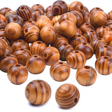 BronaGrand 100pcs 16mm Wood Round Bead Wood Spacer Beads Wooden Beads for Jewelry Making DIY