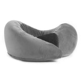 Eoxo Travel Neck Pillow Memory Foam UShape Cushion For Flight, Car & Train | Ergonomic Head, Neck & Shoulder Support | Portable