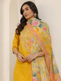 Libas Women'S Silk Blend Kurta Sets (99187_Mustard_Xxl)