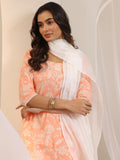 Libas Women'S Cotton Blend Kurta Sets (400064O_Orange_Xxl)