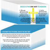 Fankya 240pcs Gospel Tracts Plan of Salvation Cards Pocket Holy Prayer Cards Bible Tracts Inspirational Mini Bibles Christian Tr