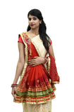 Ranisatiya Rennial Bhandhej Marwari Broch Plated Odhnachunri & Piliya (Chunri (Red)) (09,Bh (RedOrange), Free Size)