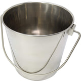 800100 2 Quart Stainless Steel Pail Bonka Bird Toys Durable Shiny Pets Food Water Liquid Treat Feed