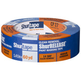Shurtape CP 27 14-Day ShurRELEASE Painters Tape, Multi-Surface, 36mm x 55m, Blue, 1 Roll (202879)