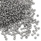 DADIFEN 304 Stainless Steel Round Crimp Beads 2.5mm 1000pcs for Jewelry DIY Making and Repairing