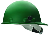 FibreMetal 280P2HNQRW74A000 Roughneck P2HN Hard Hats, 8 Point, QuickLok Mounting Blocks, One Size, Green
