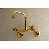 Kingston Brass Ks413Pb Concord Kitchen Faucet, 6-11/16 In Spout Reach, Polished Brass
