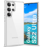 Vakoo Case for Samsung Galaxy S22 Ultra 5G | Clear Anti-Yellowing, Hard Back, Military-Grade Drop Protection, Supports Wireless