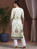 Libas Women'S Crepe Regular Kurta (29253_Beige Beige M