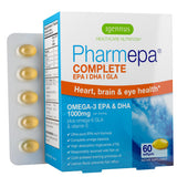 Igennus Pharmepa Complete EPA 668mg & DHA 334mg Omega-3 Fatty Acids 1000mg, rTG Form, High Potency Fish Oil Plus Omega-6 & 9 fro
