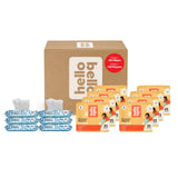 Hello Bello Mega Surprise Pack, Size 4 (22-37 lbs), 168ct Hypoallergenic Assorted Diapers with a Soft, Cloth-Like Feel Plus 360