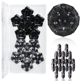 Magnetic Fidget Sphere Magnets Balls - Crystal Black Holographic Glitter - Magnet Fidgets Toy - 12 Piece Set - Creativity Beyond