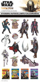 Trends International Star Wars Mandalorian 2The Child Standard Sticker4 Sheet, Multicolor