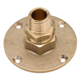 HomeFlex 11464005 1/2Inch Brass Corrugated Stainless Steel Tubing x MIPT Termination Flange