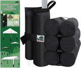 Eurmax Usa Weight Bags For Pop Up Canopy Outdoor Shelter Gazebo Instant Shelter Leg Canopy Weights Sand Bags Set Of 4(Black) -Like New