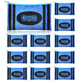 Demonwer 12 Pcs Back to School Gifts Pencil Case Crayon Themed Pencil Pouch Cute Pencil Box Pencil Bag for Classroom Prize Back